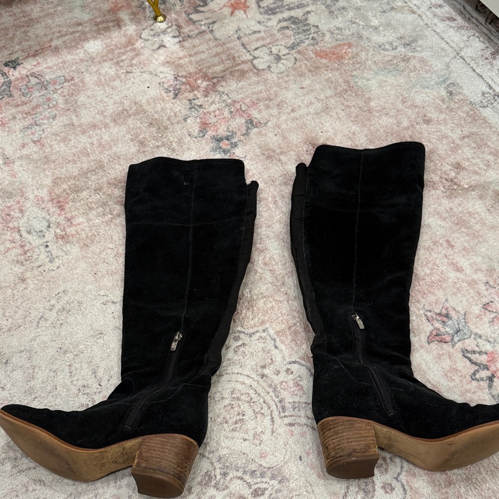 Marc Fisher Black Suede Boots
